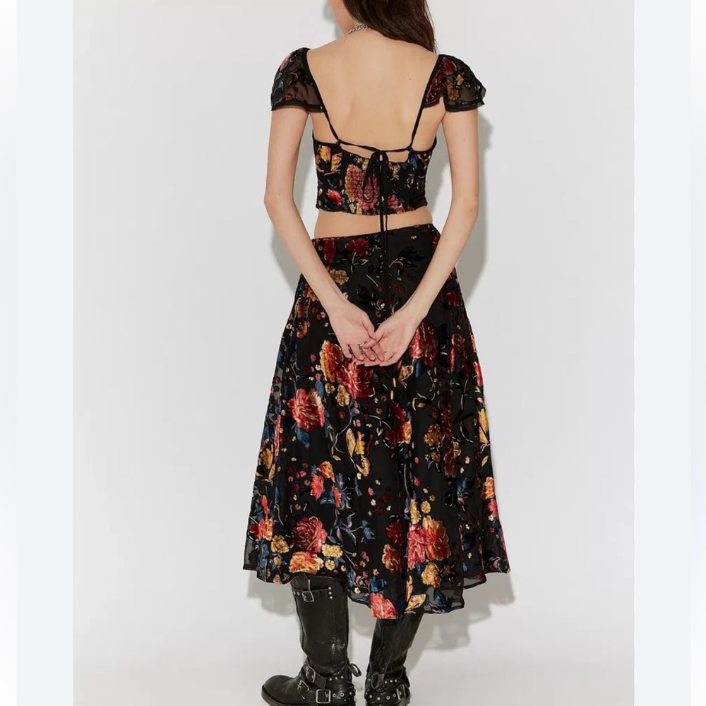 Free people Electra Heart Midi Skirt Set (golden combo) - Picture 2 of 9